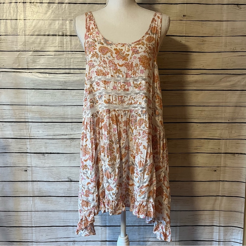 Intimately Free People Floral Sleeveless Swing Mini Dress